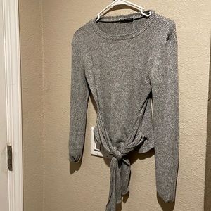 Zara Gray wrap sweater